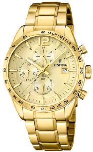 Festina horloge heren goud F20266-1