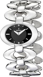 Horloge zilver zwart