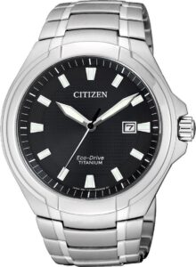 Citizen horloge waterdicht 10 bar eco drive titanium