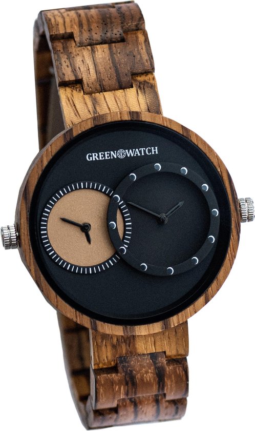 Greenwatch houten horloge heren dames