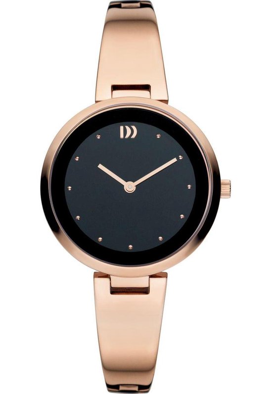Danish Design horloge dames rose zwart