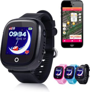 Wonlex GPS tracker horloge kinderen bellen zwart
