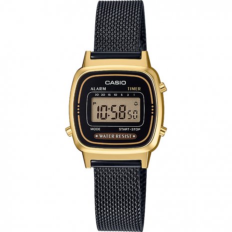 Casio vintage horloge dames zwart goud