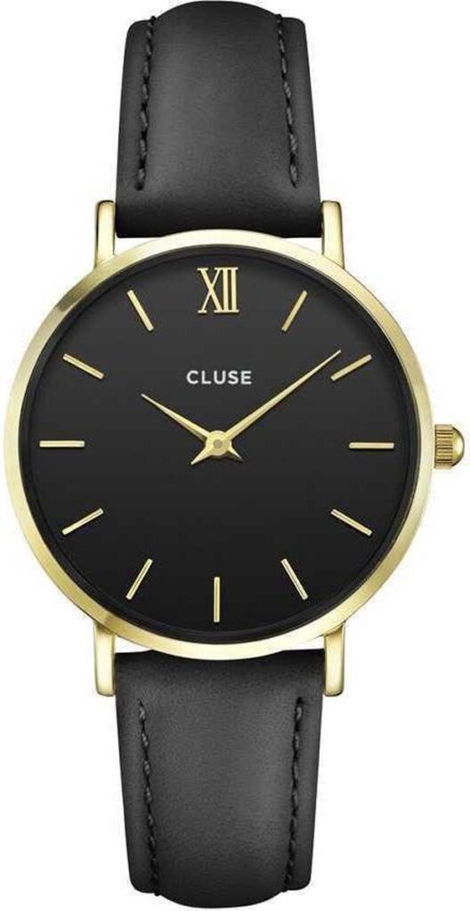 Cluse horloge dames zwart goud