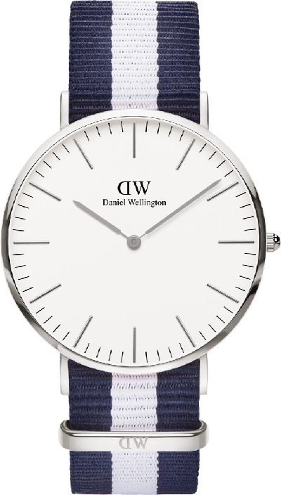 Daniel wellington horloge heren zilver witte wijzerplaat
