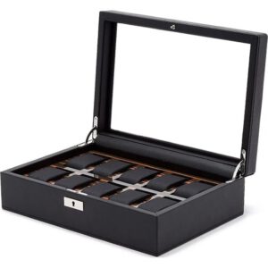 Luxe horlogebox leer zwart wolf-477556-roadster