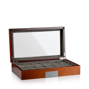 horlogebox 12 horloges luxe hout Heise en Sohne
