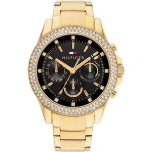 Tommy Hilfiger horloge dames goud zwart 1782676