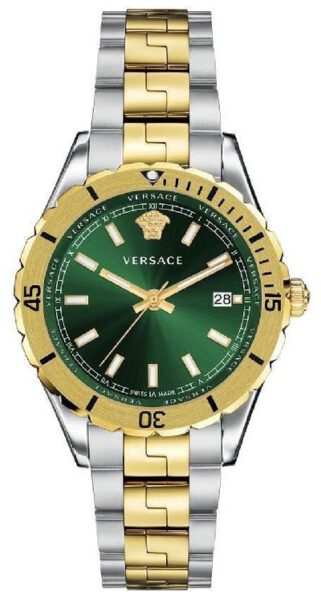 Timex 34 mm kinderhorloge - groene kast met Digitaal wijzerplaat en groene elastische stoffen band T71912